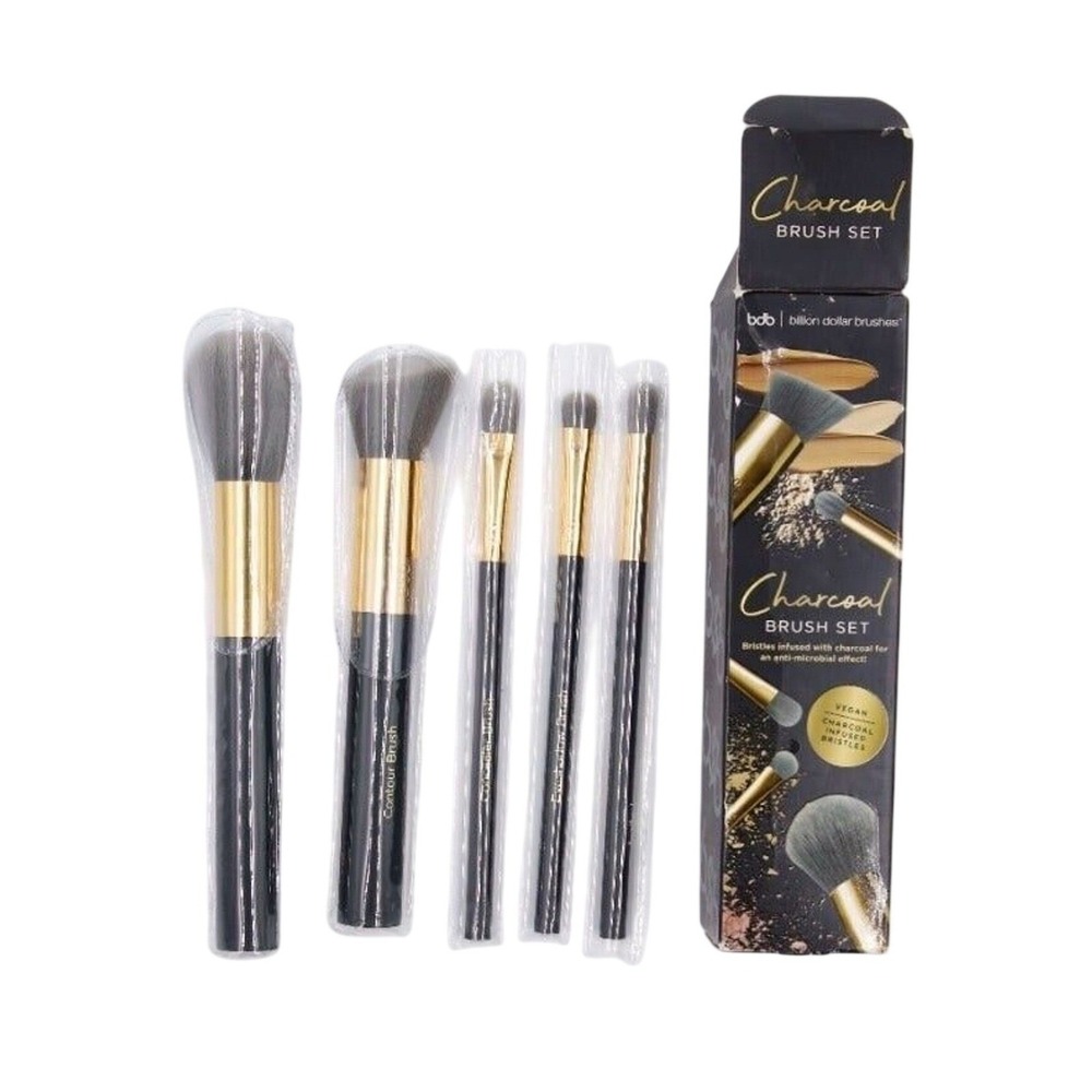 bdb - Billion Dollar Brows - Charcoal‎ 5-Piece Brush Set